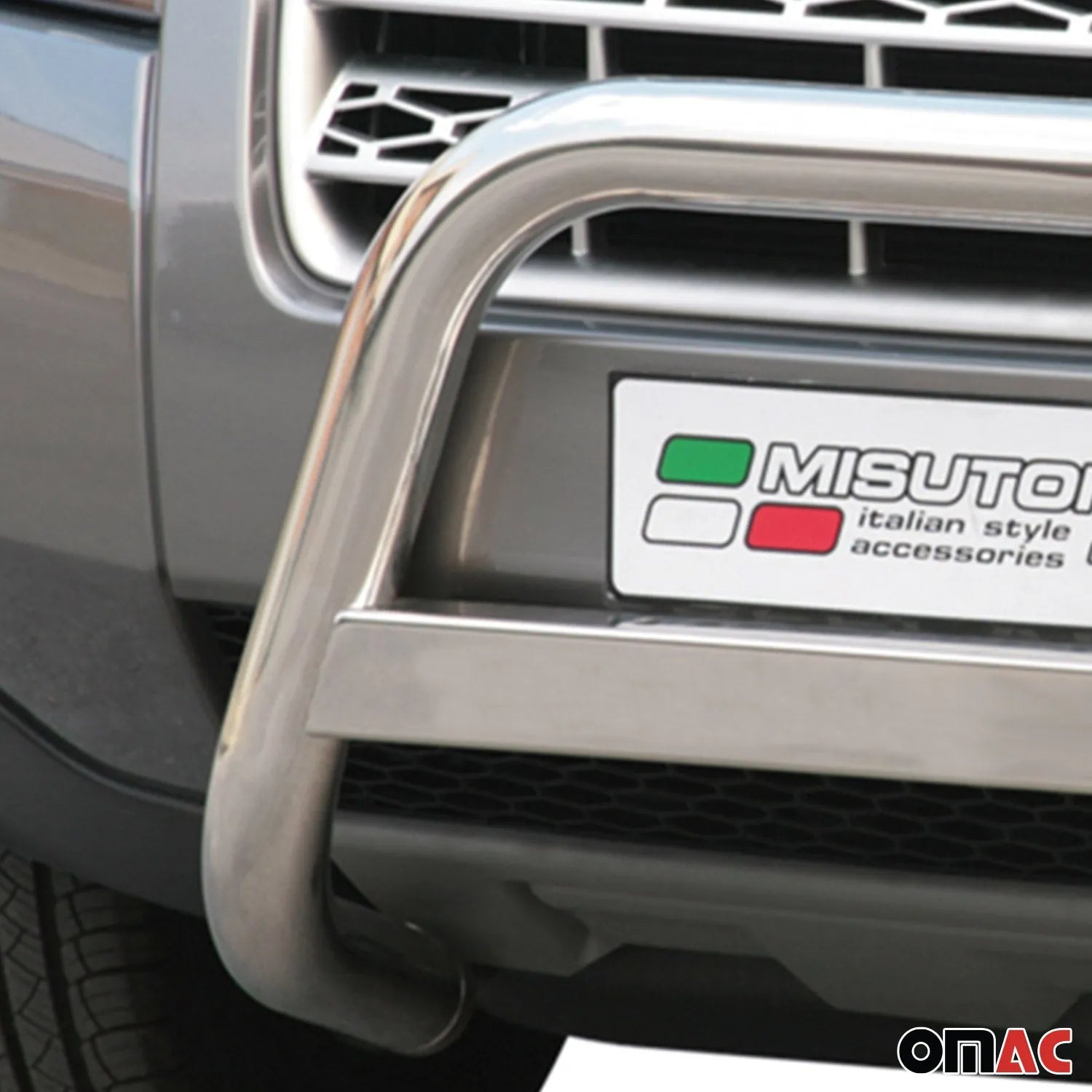 2008-2015 Land Rover LR2 Bull Bar Push Front Bumper Grille Stainless Steel Silver 1Pc