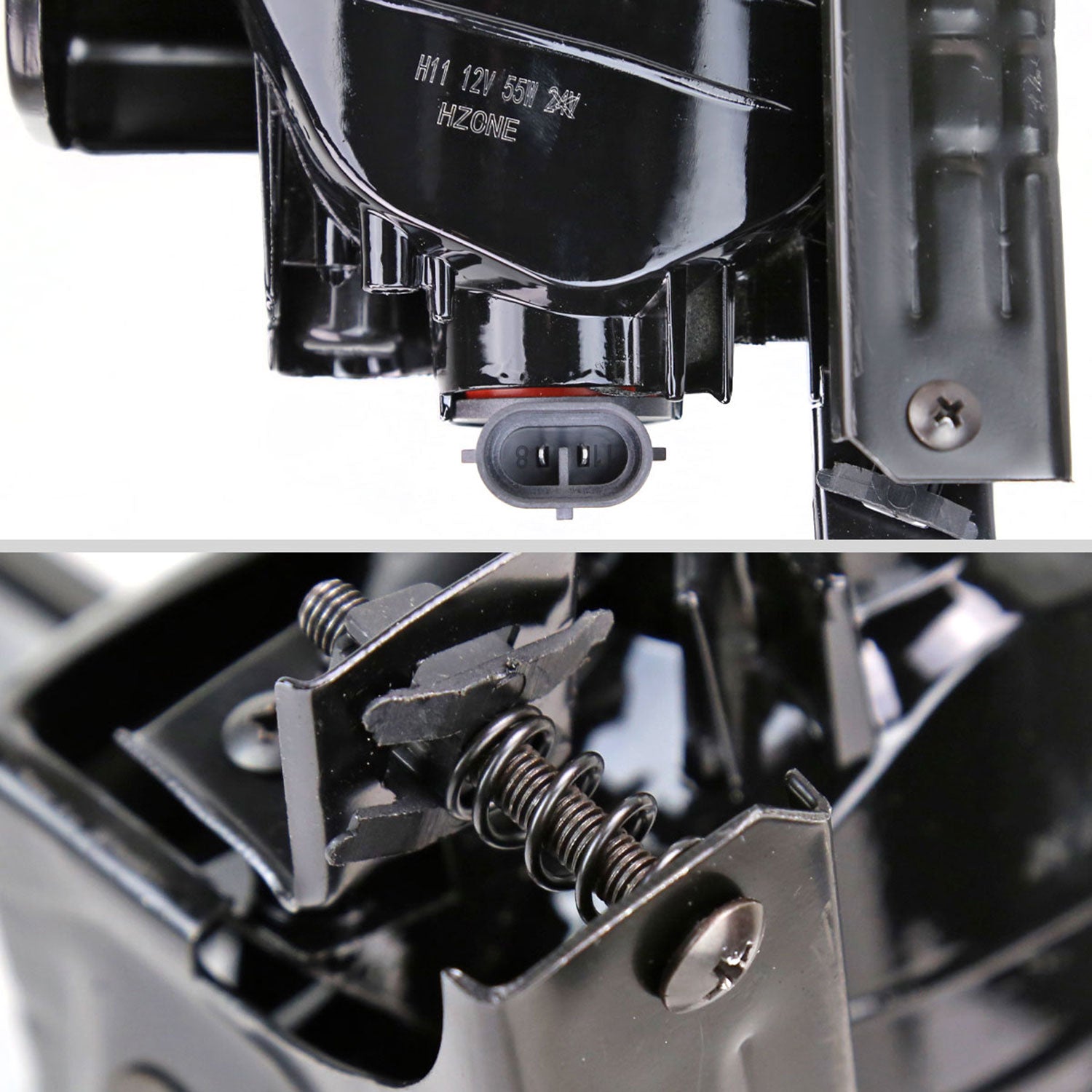 2008-2010 Honda Accord 2DR Coupe H11 Fog Lights Kit Chrome/Yellow Lens