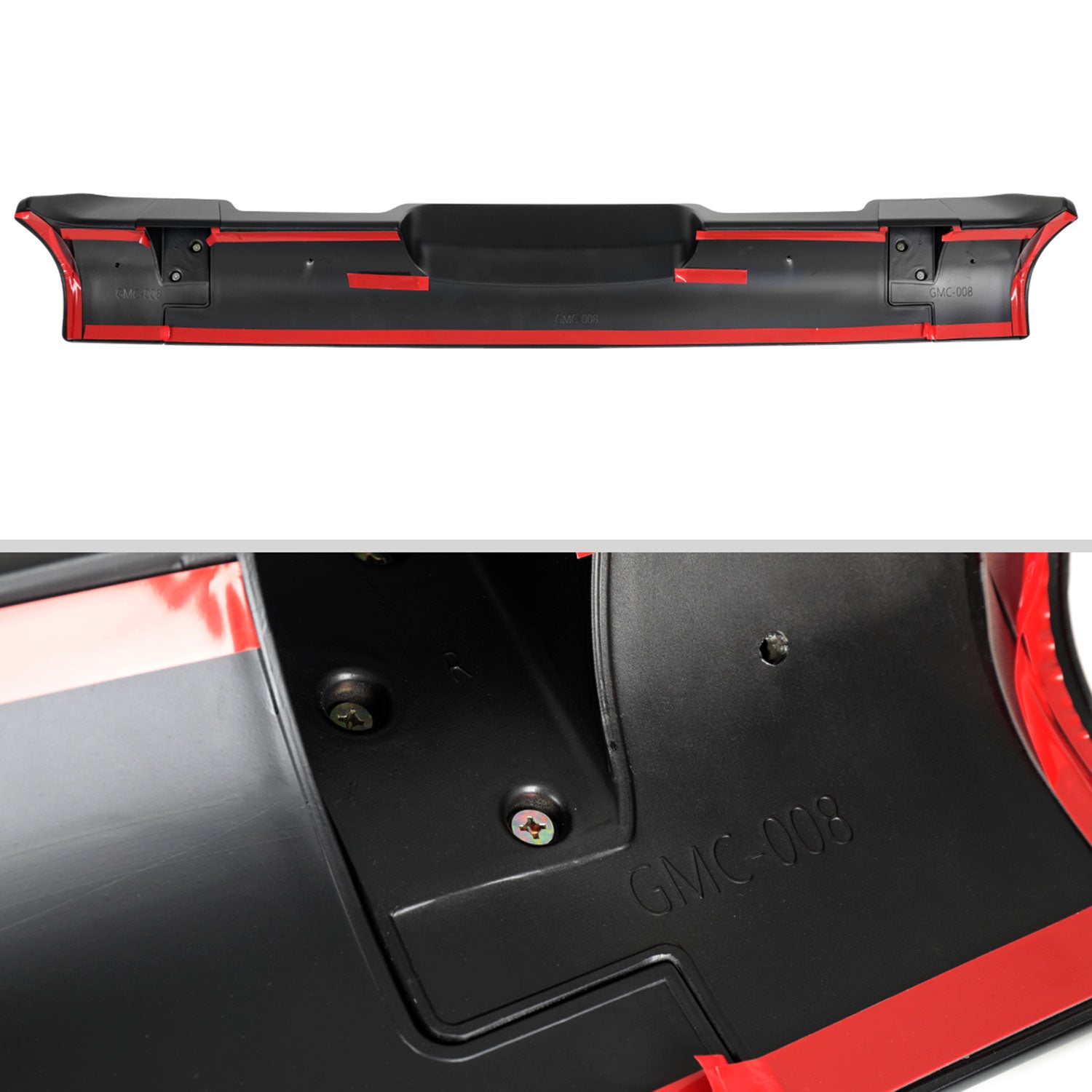 2014-2017 GMC Sierra 1500 Rear Roof Matte Black Truck Spoiler Wing Kit