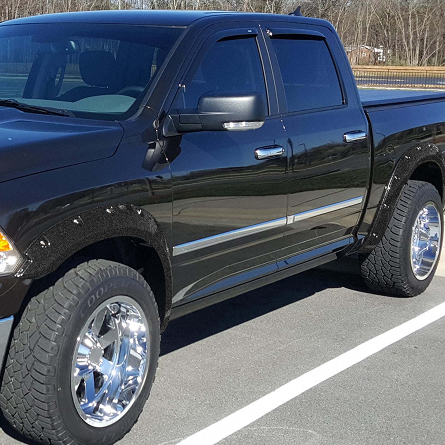2009-2018 Dodge RAM 1500 / 2019-2021 RAM Classic Textured Rivet Fender Flares