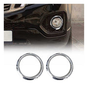 2011-2013 Kia Sorento Fog Light Lamp Bezel Cover Stainless Steel Silver 2 Pcs