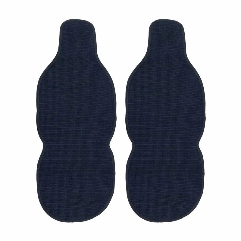 Nissan Antiperspirant Front Seat Cover Pads Black Dark Blue 2 Pcs