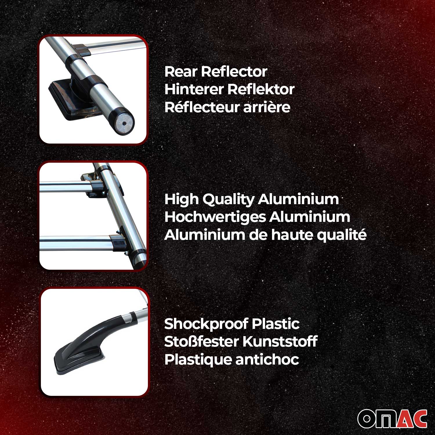 2010-2020 VW Amarok Roof Rack Rails Side Rails Silver