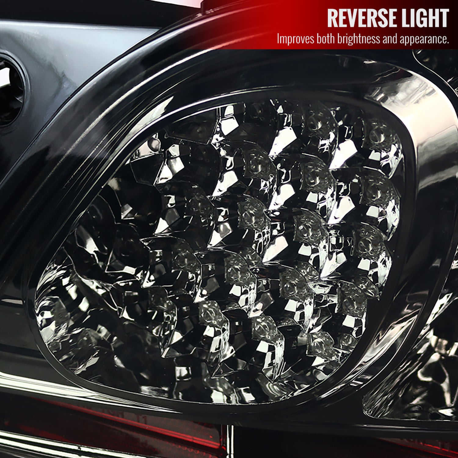 1998-2005 Lexus GS300/GS400/GS430 LED Tail Lights Chrome Housing/Smoke Lens