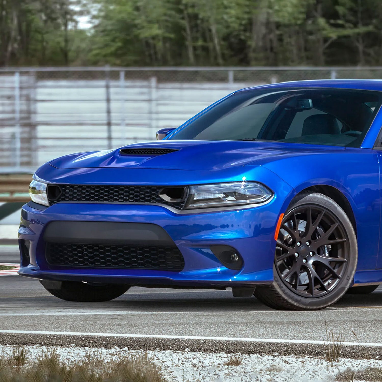 2015-2022 Dodge Charger SRT/RT/GT/ Black Dual Snorkel Front Upper Grille