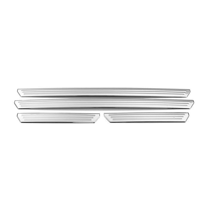Door Sill Scuff Plate Scratch Guard for VW Golf MK8 2022-2024 Silver 4x Steel
