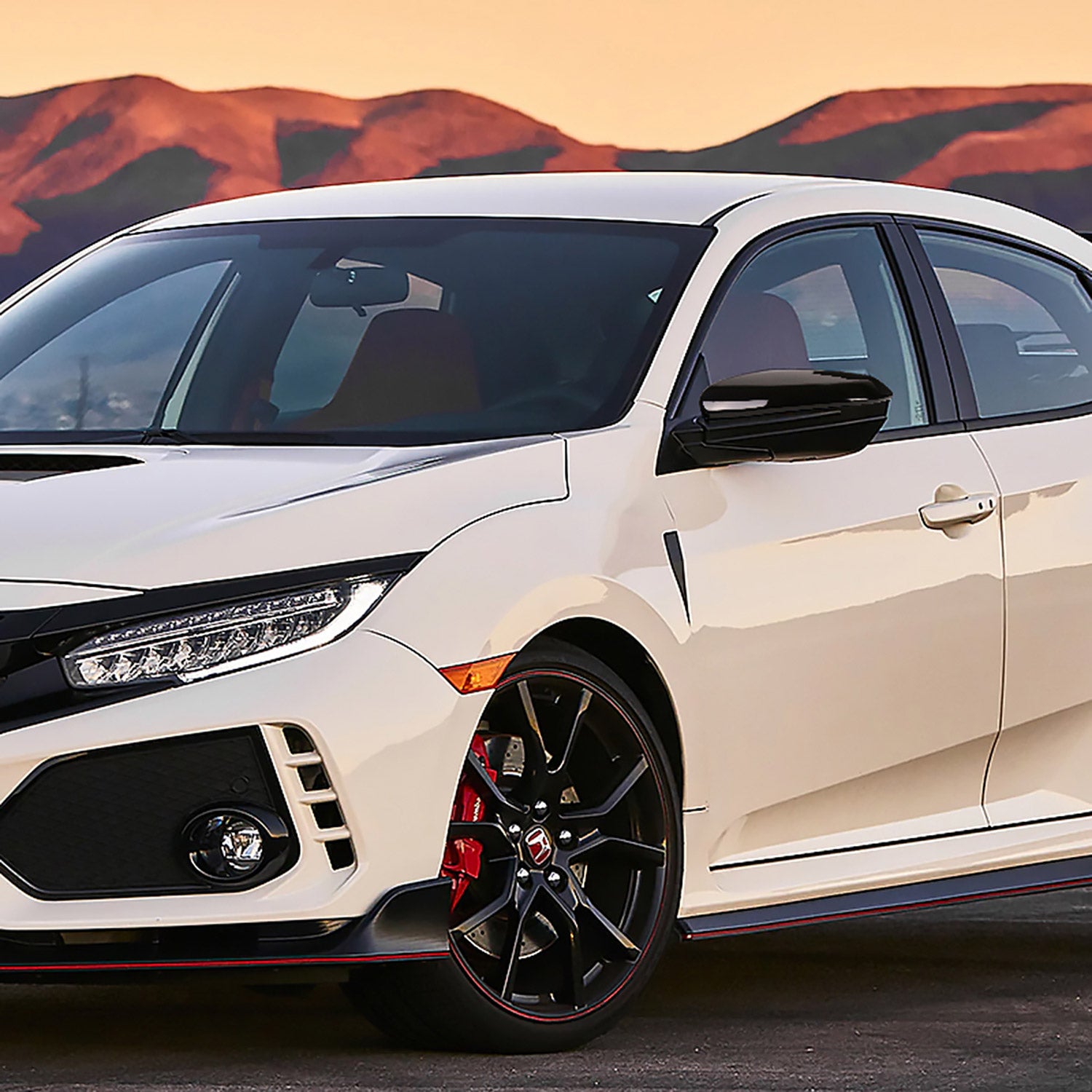 2016-2018 Honda Civic Glossy Black Adjustable & Heated Side Mirror Driver Side