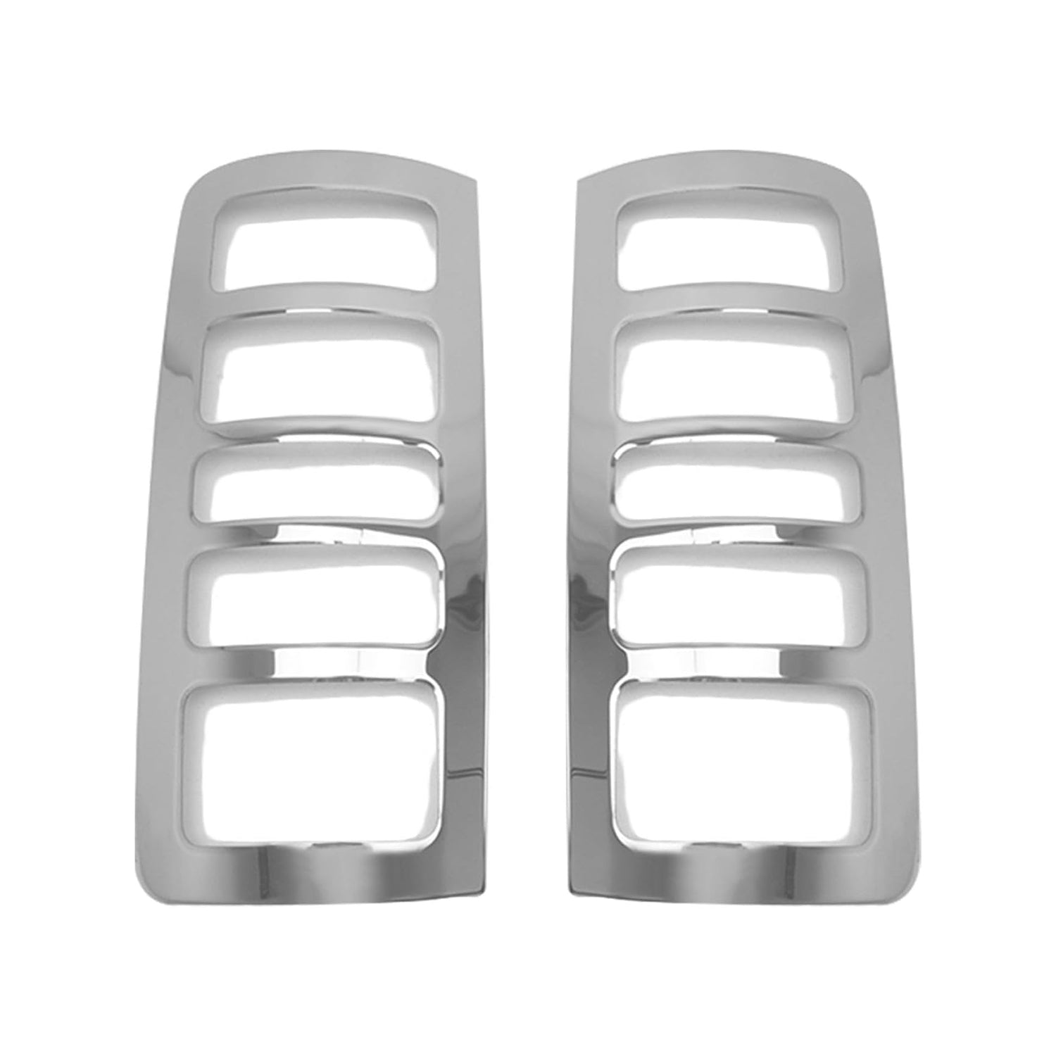 2010-2013 Ford Transit Connect Trunk Tail Light Trim Frame Stainless Steel Silver 2Pcs