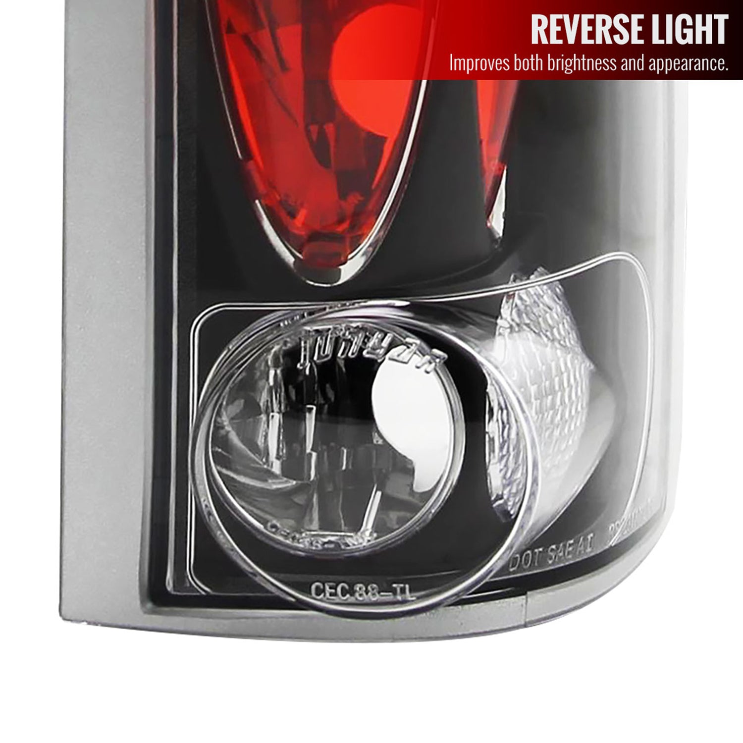 1988-2000 Chevy Silverado/Tahoe/Suburban/Sierra/Yukon Tail Lights Matt Black