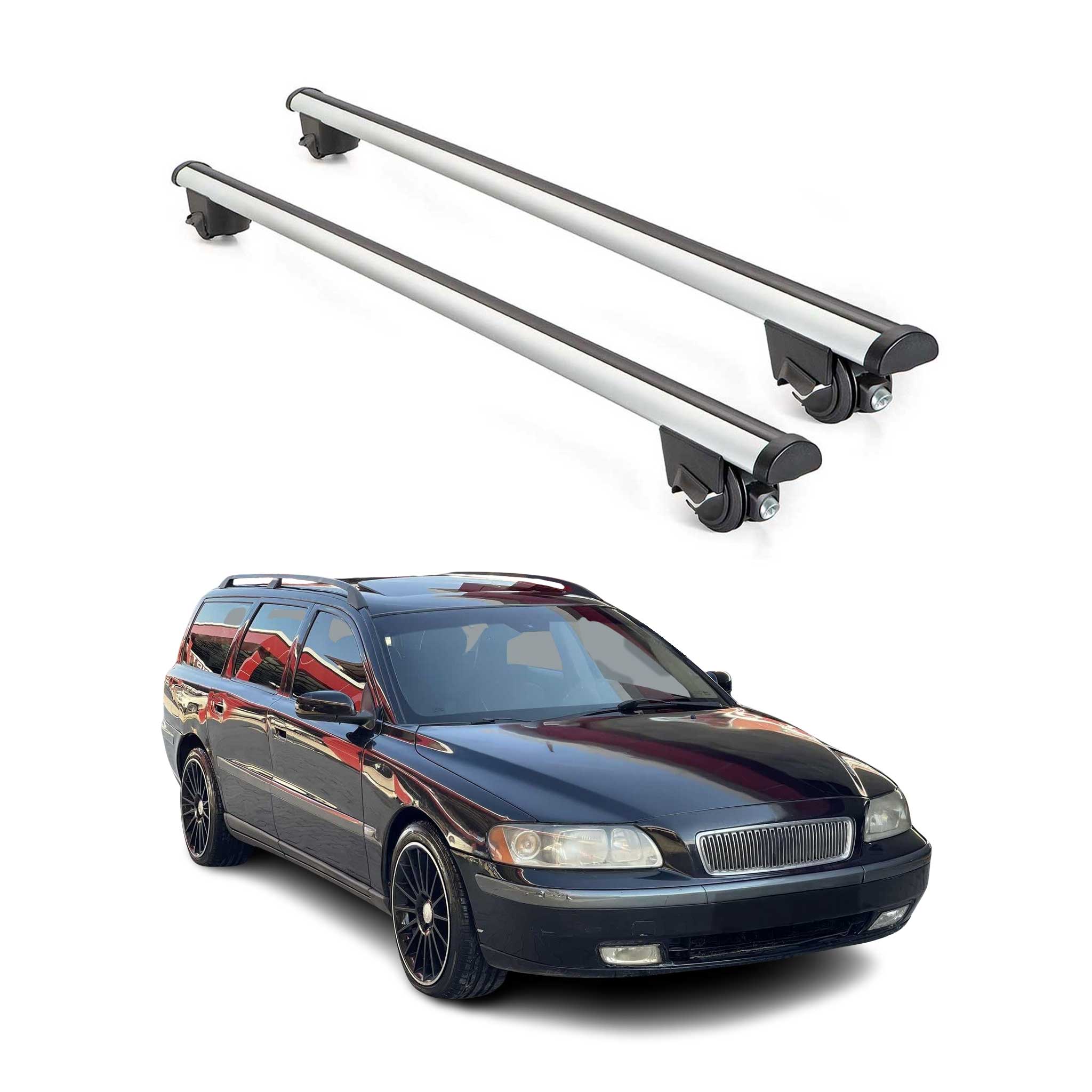 2001-2007 Volvo V70 Roof Rack Cross Bars Silver