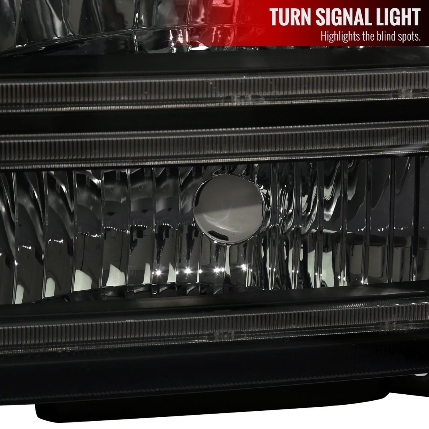 2005-2007 Ford F-250/350/450 SuperDuty Dual LED C-Bar Factory Headlights Black