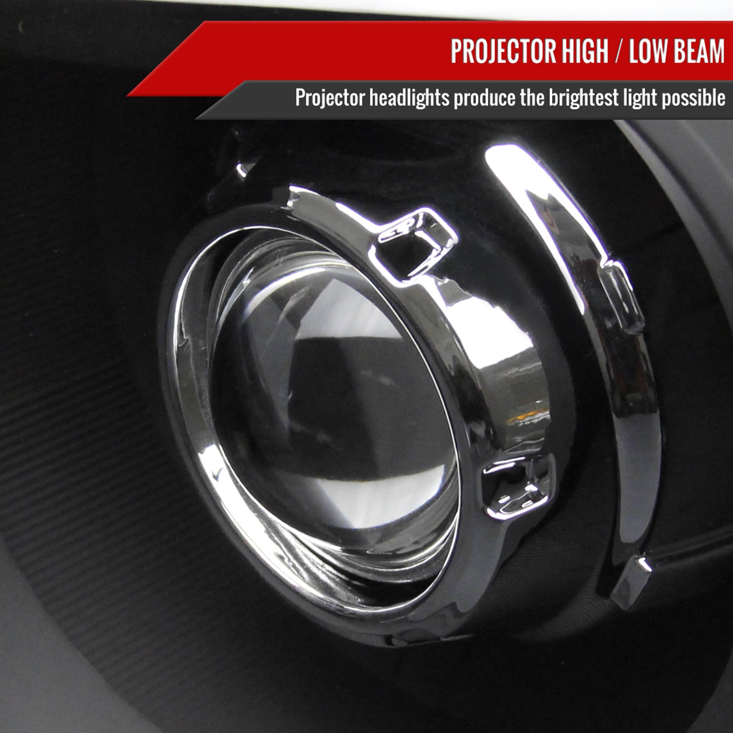 2006-2008 Dodge RAM 1500/ 06-2009 RAM 2500 3500 Retro Projector Headlights Black