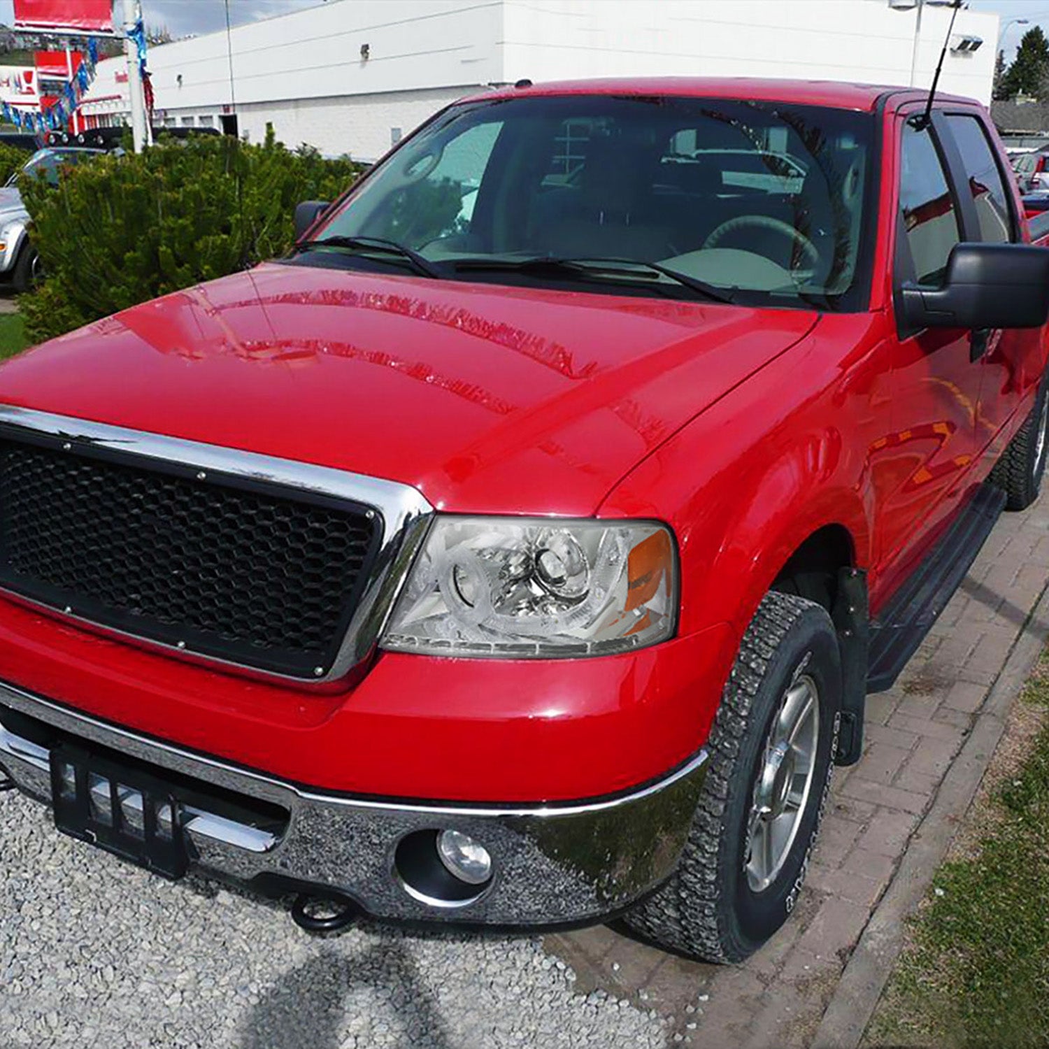 2004-2008 Ford F-150/ Lincoln Mark LT Halo Headlights LED Light& Signal Chrome