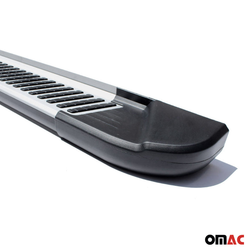 Side Step Running Boards for Toyota Tacoma Double Cab 2005-2023 Black Silver 2x