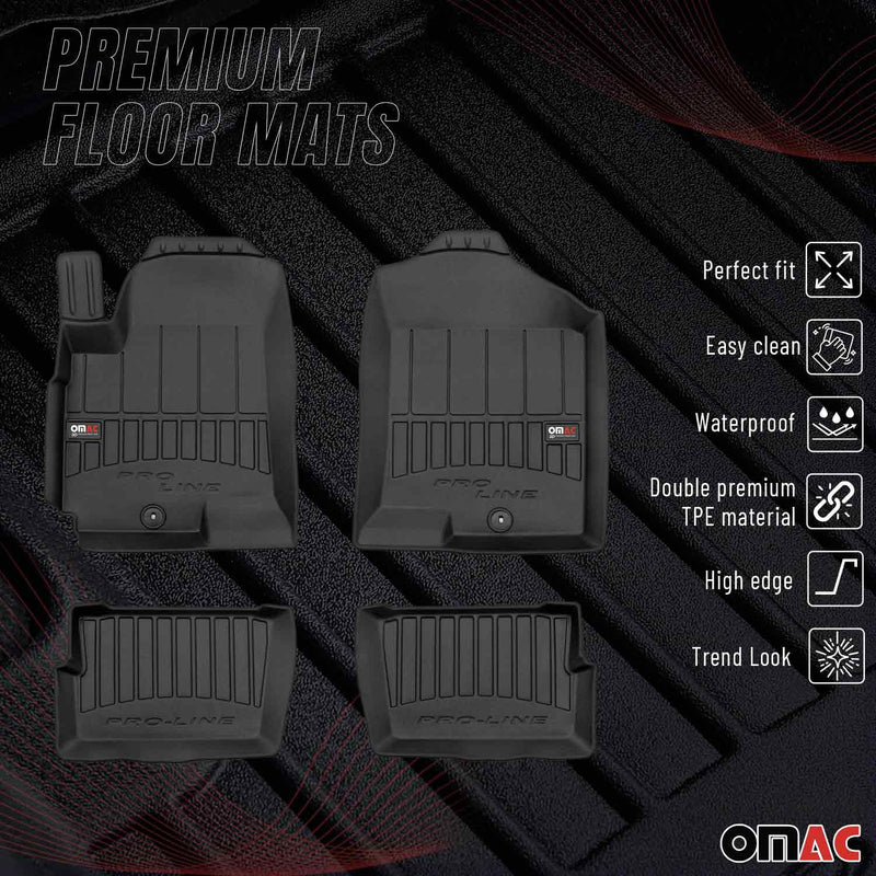 2010-2013 Kia Soul Premium Floor Mats Liners Full Set All Weather Heavy Duty