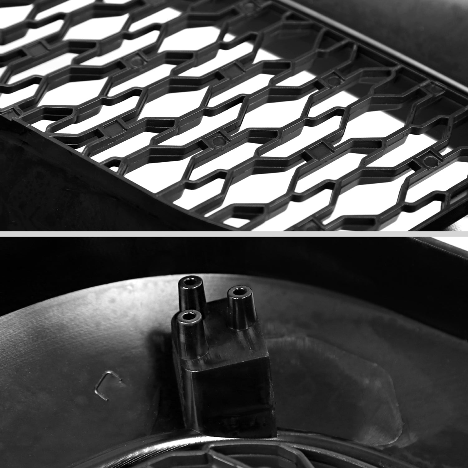 2010-2018 Dodge RAM 2500/3500 Rebel Style Hood Grille w/ Amber LED Lights