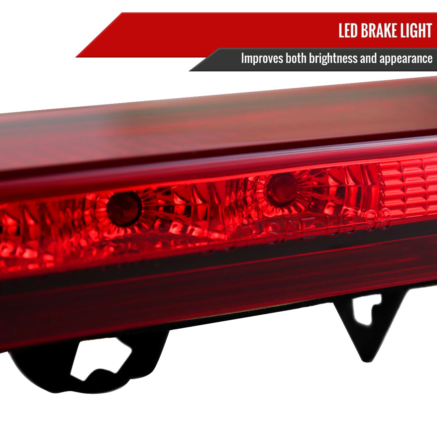 1999-2004 Ford Mustang LED 3rd Brake Light Chrome Housing/Red Lens
