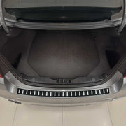 2017-2023 BMW 5 Series G30 Sedan Rear Bumper Sill Cover Stainless Steel Carbon Foiled
