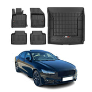 2017-2024 Volvo S90 Premium Floor Mats & Cargo Liner Full Set All Weather Heavy Duty Black