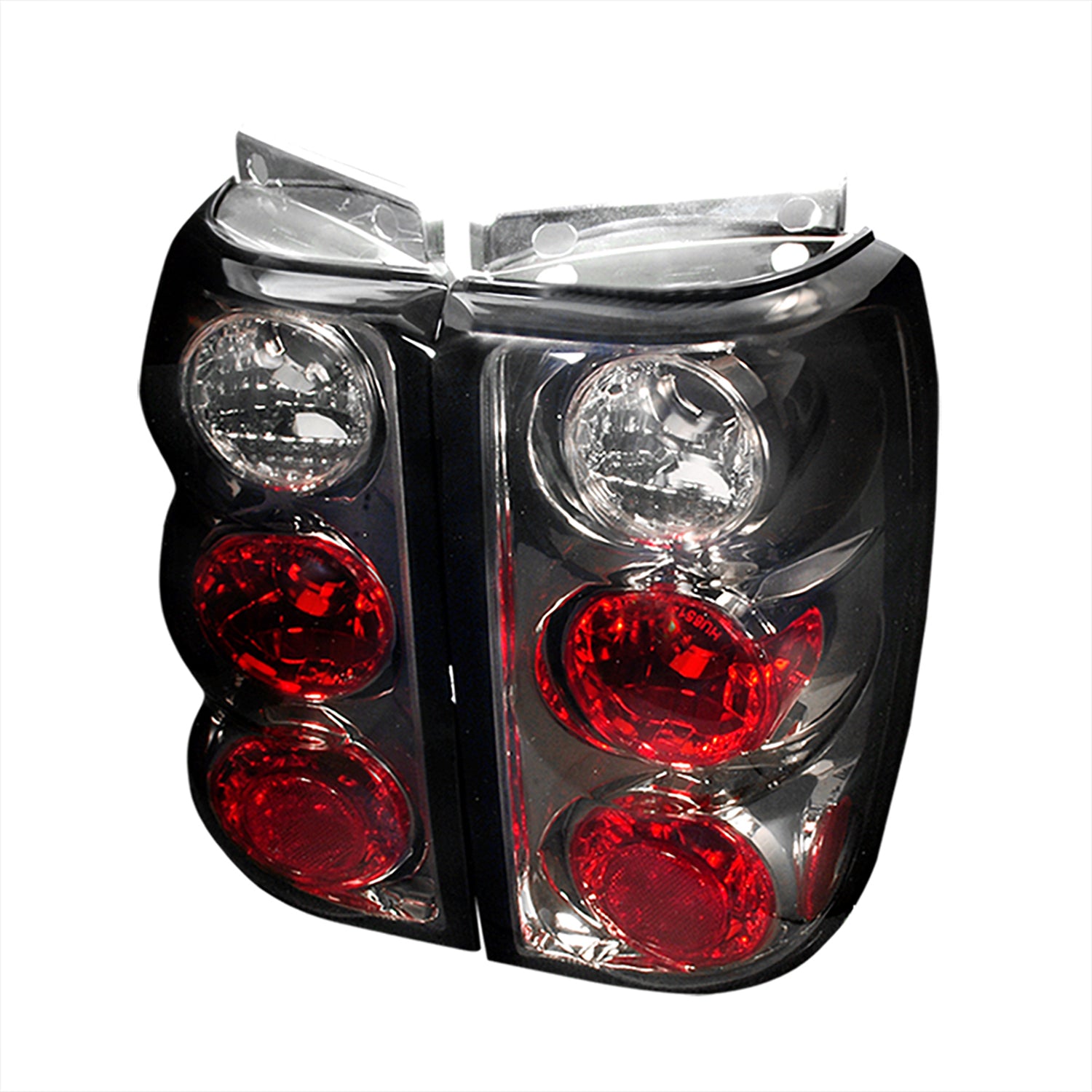 1995-1997 Ford Explorer Tail Lights Chrome Housing/Smoke Lens