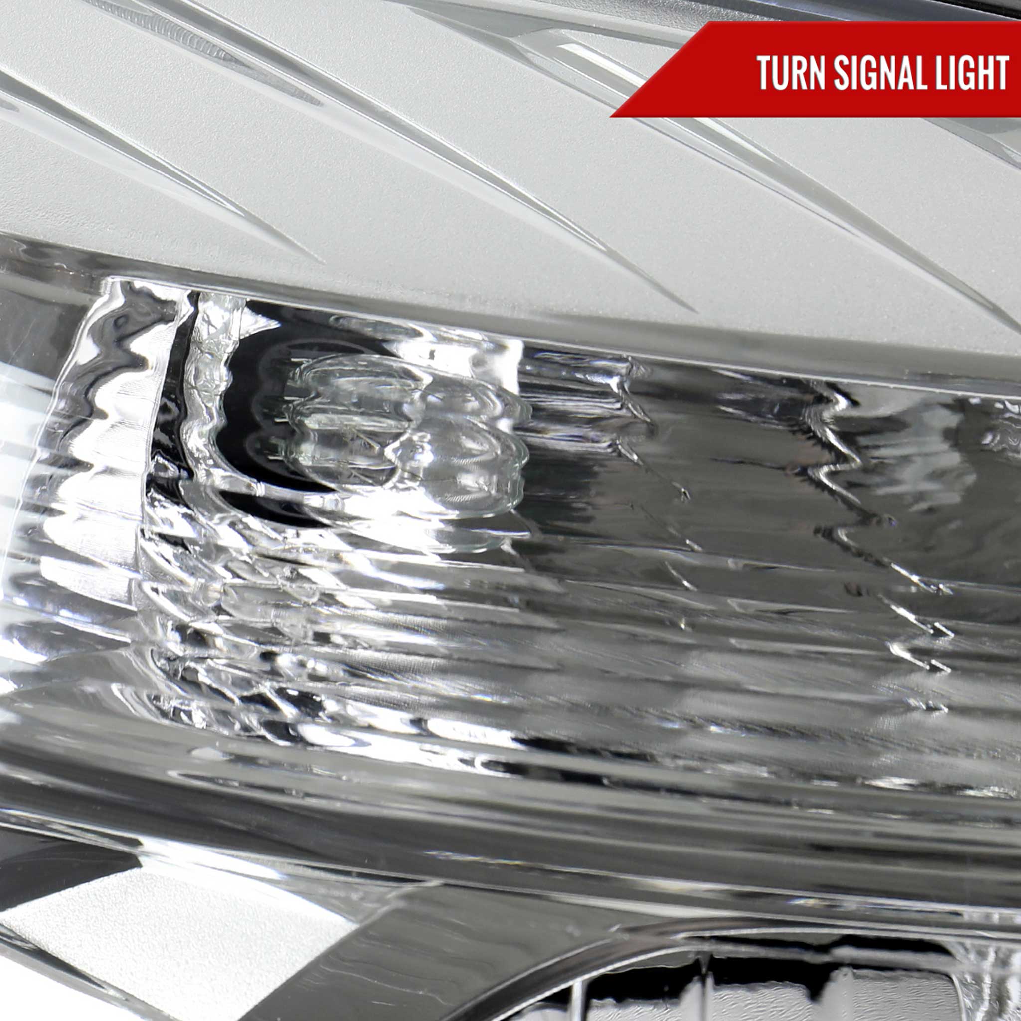 For Chevrolet Equinox 2010-2015 Passenger Side Factory Style Headlight Chrome Housing Clear Lens