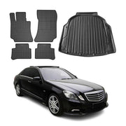 2010-2016 Mercedes E Class W212 Sedan Floor Mats & Cargo Liner Full Set All Weather