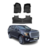 2021-2025 GMC Yukon XL Premium Floor Mats Liners Black