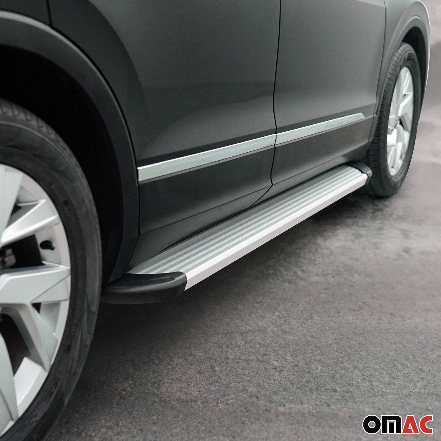 Running Boards Side Step Nerf Bars for BMW X1 2016-2022 Aluminium Silver 2 Pcs