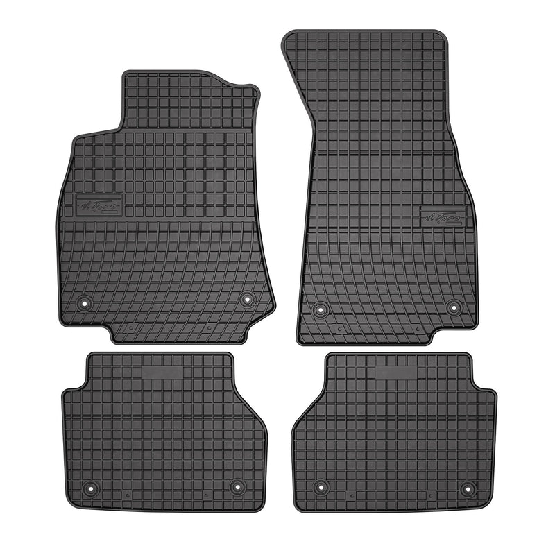 2019-2024 Audi A7 S7 RS7 Sportback (C8 TYP 4K8) Floor Mats Liners Full Set All Weather Rubber Black