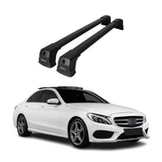 2015-2021 Mercedes C Class W205 Sedan Roof Rack Cross Bars Black