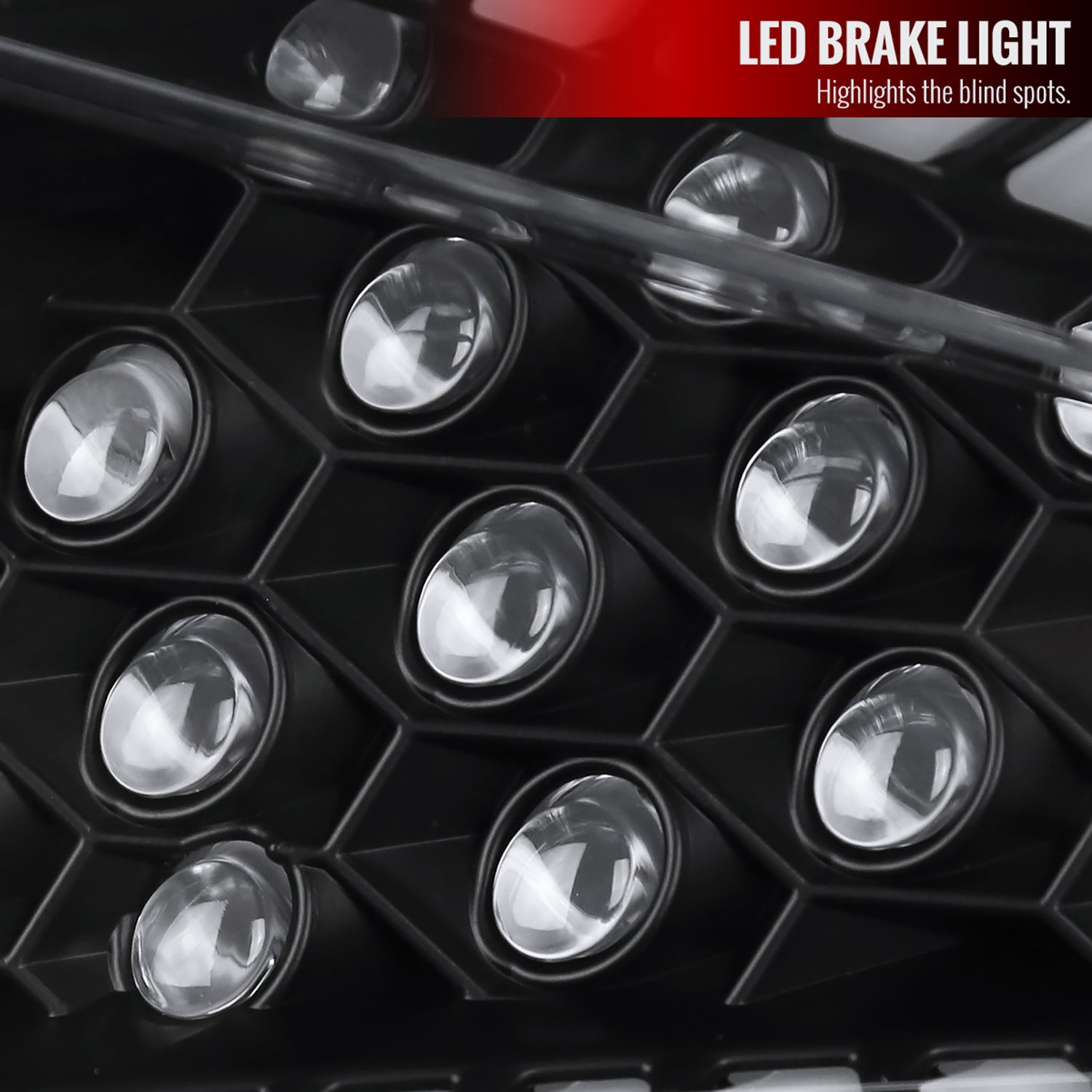 2016-2021 Honda Civic Sedan LED Tail Lights Signal Lamps Matt Black/Clear Lens