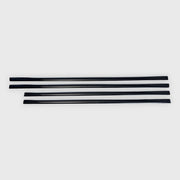 2014-2025 Chevrolet Silverado 1500 Side Door Molding Trim Set Gloss Black 4Pcs ABS Plastic