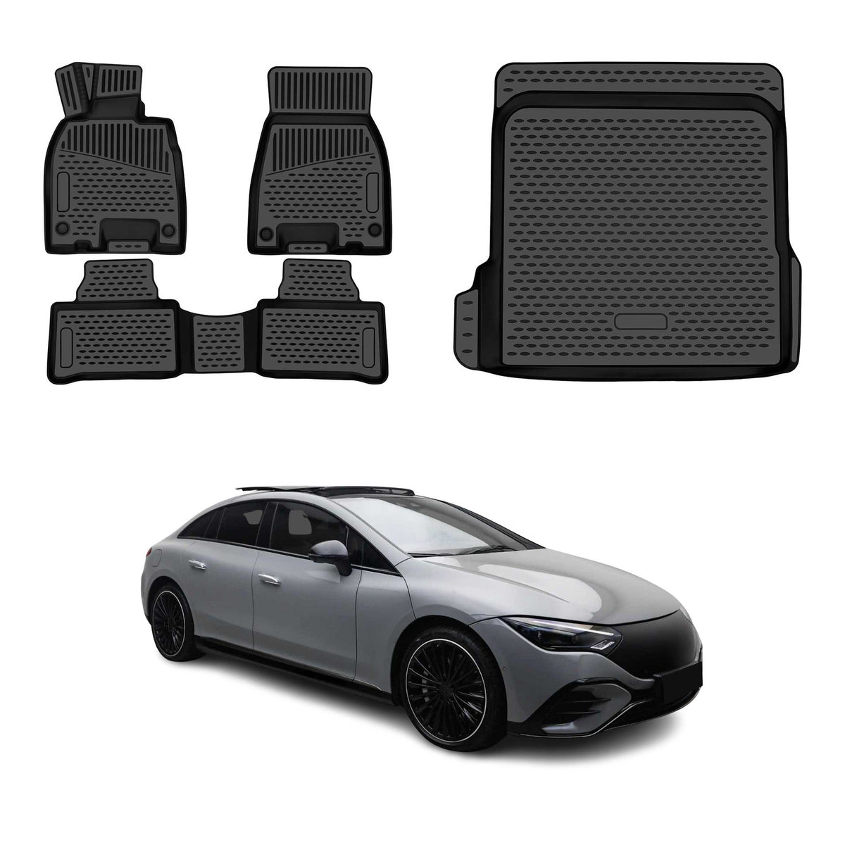 OMAC Floor Mats & Cargo Liners for Mercedes EQE 2023-2026 Sedan