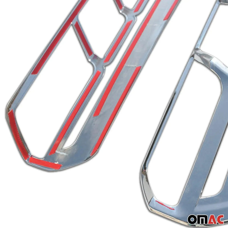 Rear Brake Stop Light Frame Trim for Ford Transit 150 2015-2024 Silver 2 Pcs - OMAC USA