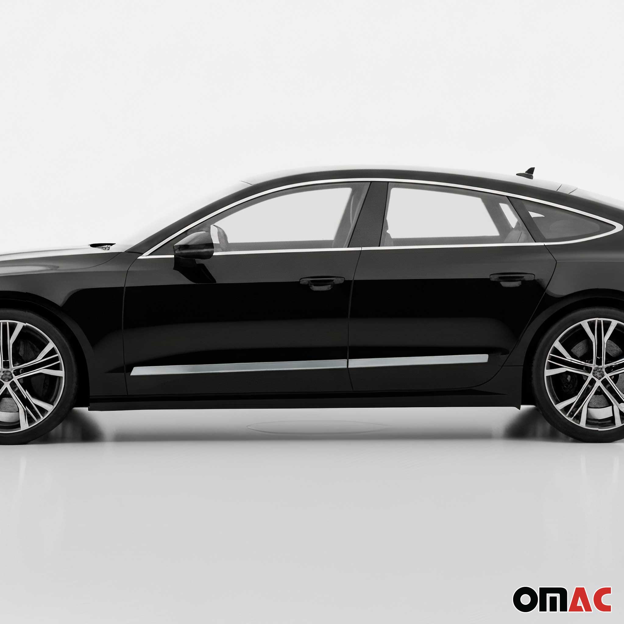 2019-2024 Audi A7 S7 RS7 Sportback Side Door Molding Trim Skirt Garnish 4Pcs