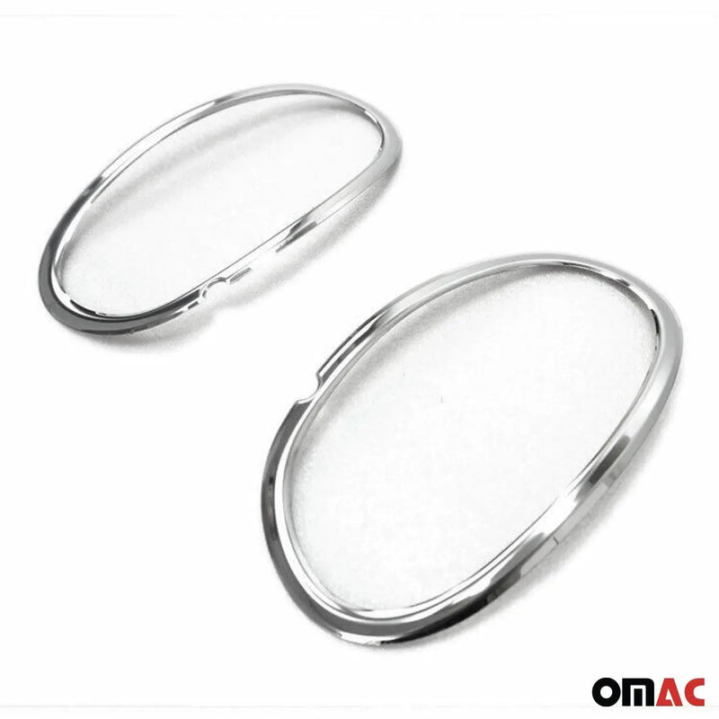 Fog Light Lamp Bezel Cover for Mercedes Sprinter W906 2014-2018 Steel Silver 2x - OMAC USA