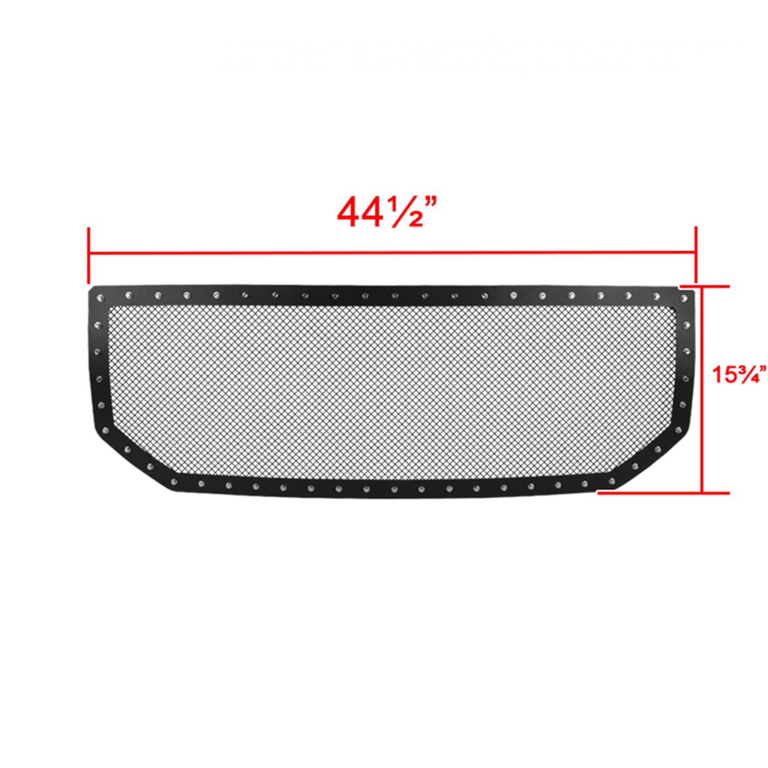 2016-2018 GMC Sierra 1500 Rivet Style Black S.Steel Mesh Grille Insert