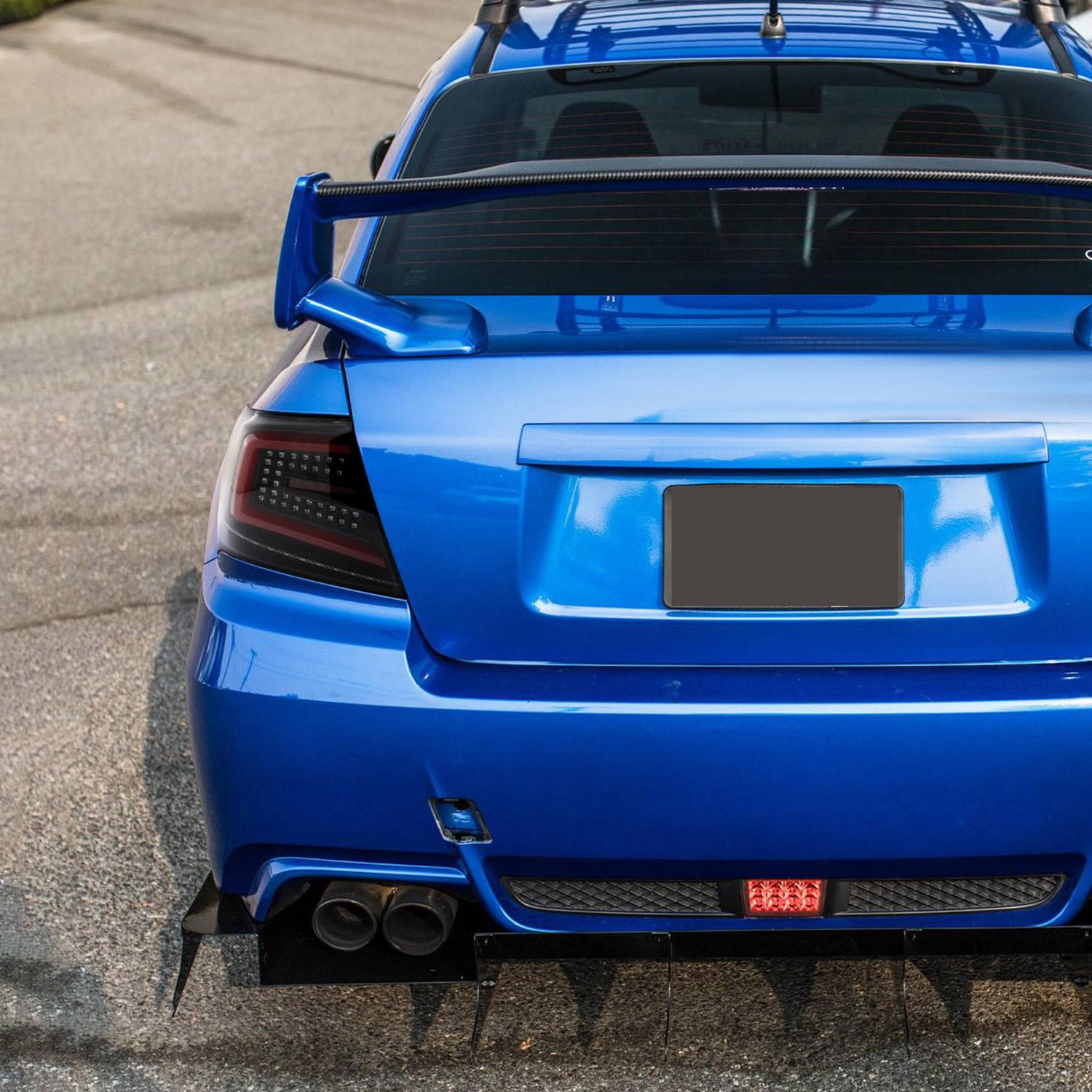 2008-2014 Subaru ImprezaWRX/STI Red LED Turn Signal Tail Lights Matt Black