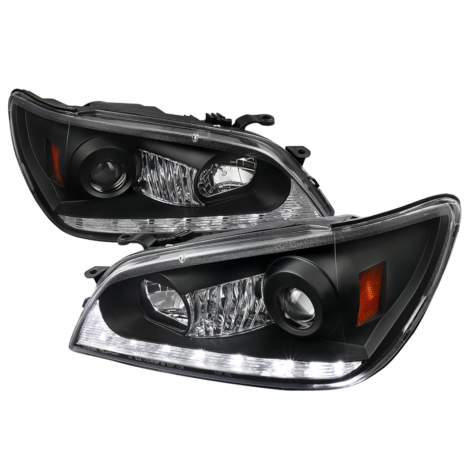 2001-2005 Lexus IS300 Projector Headlights LED Light & LED Signal Lights Black