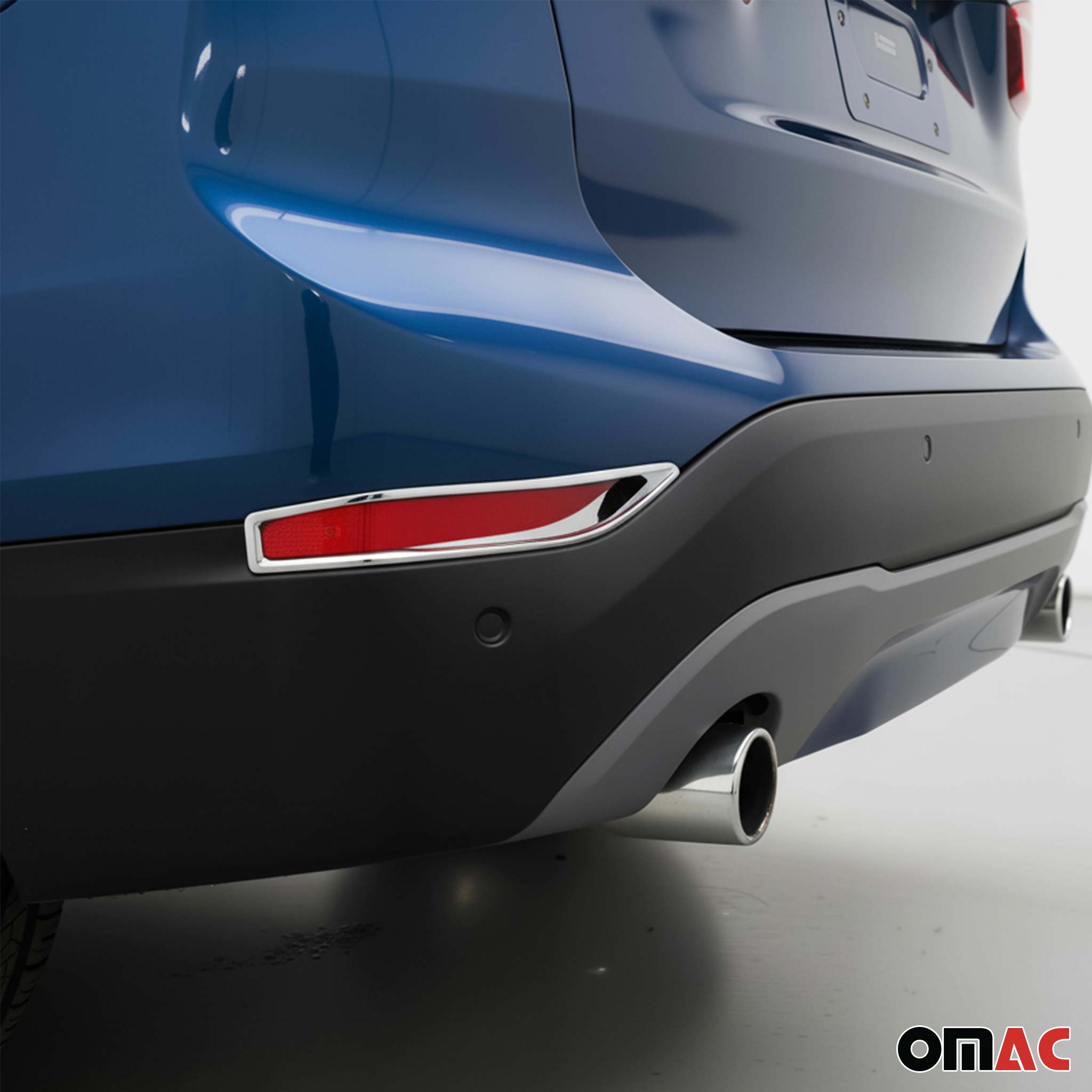 2016-2022 BMW X1 F48 xLine Rear Fog Light Lamp Frame Trim ABS Chrome 2 Pcs