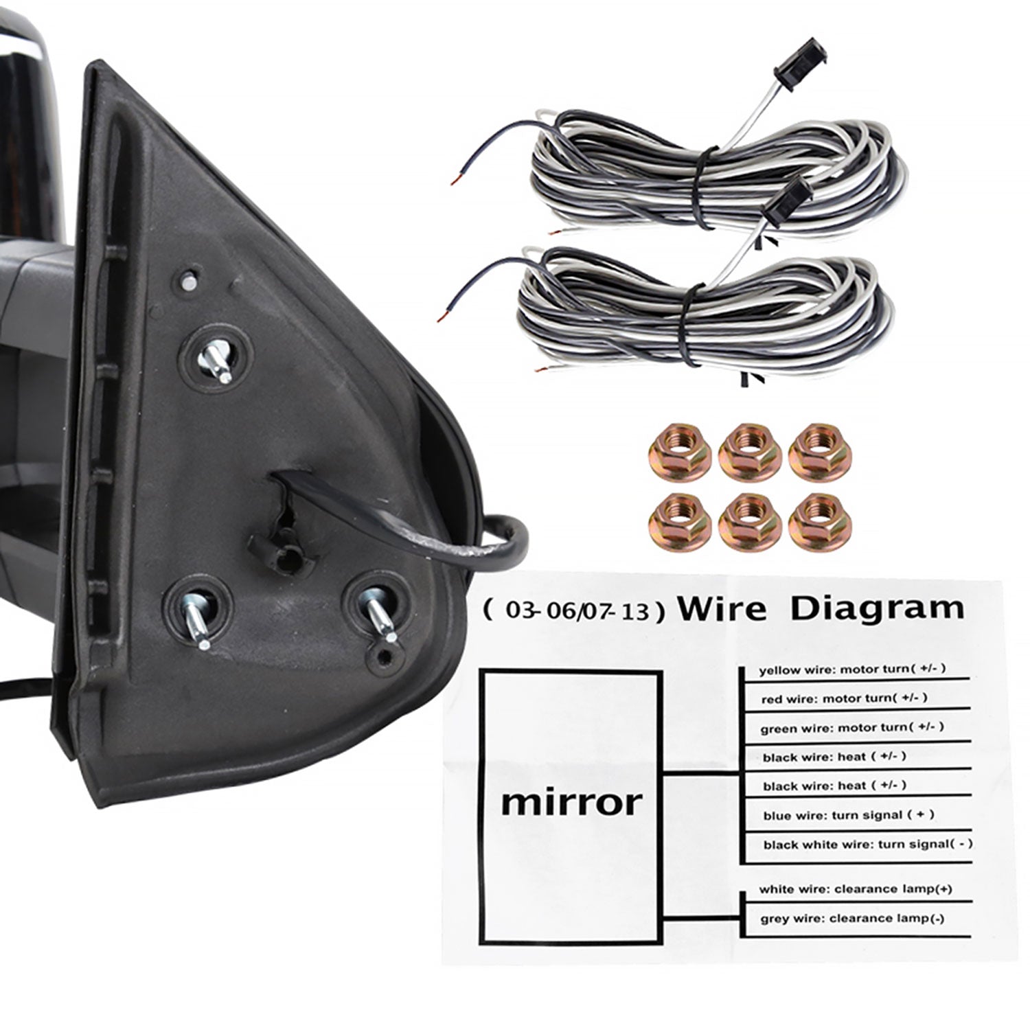 2007-2014 Chevy Silverado/Sierra/Yukon/Yukon XL Heated Chrome Towing Mirrors