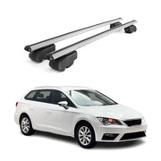 2014-2020 Seat Leon Estate Roof Rack Cross Bars Silver