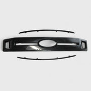 2018-2020 Ford F-150 Grille Overlay Gloss Black 3Pcs ABS Plastic