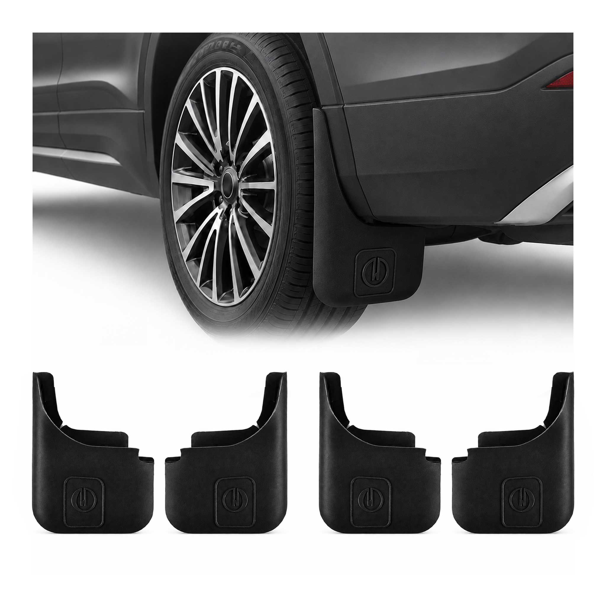 2016-2021 Mazda CX-3 Mud Guards Splash Mud Flaps Black 4 Pcs
