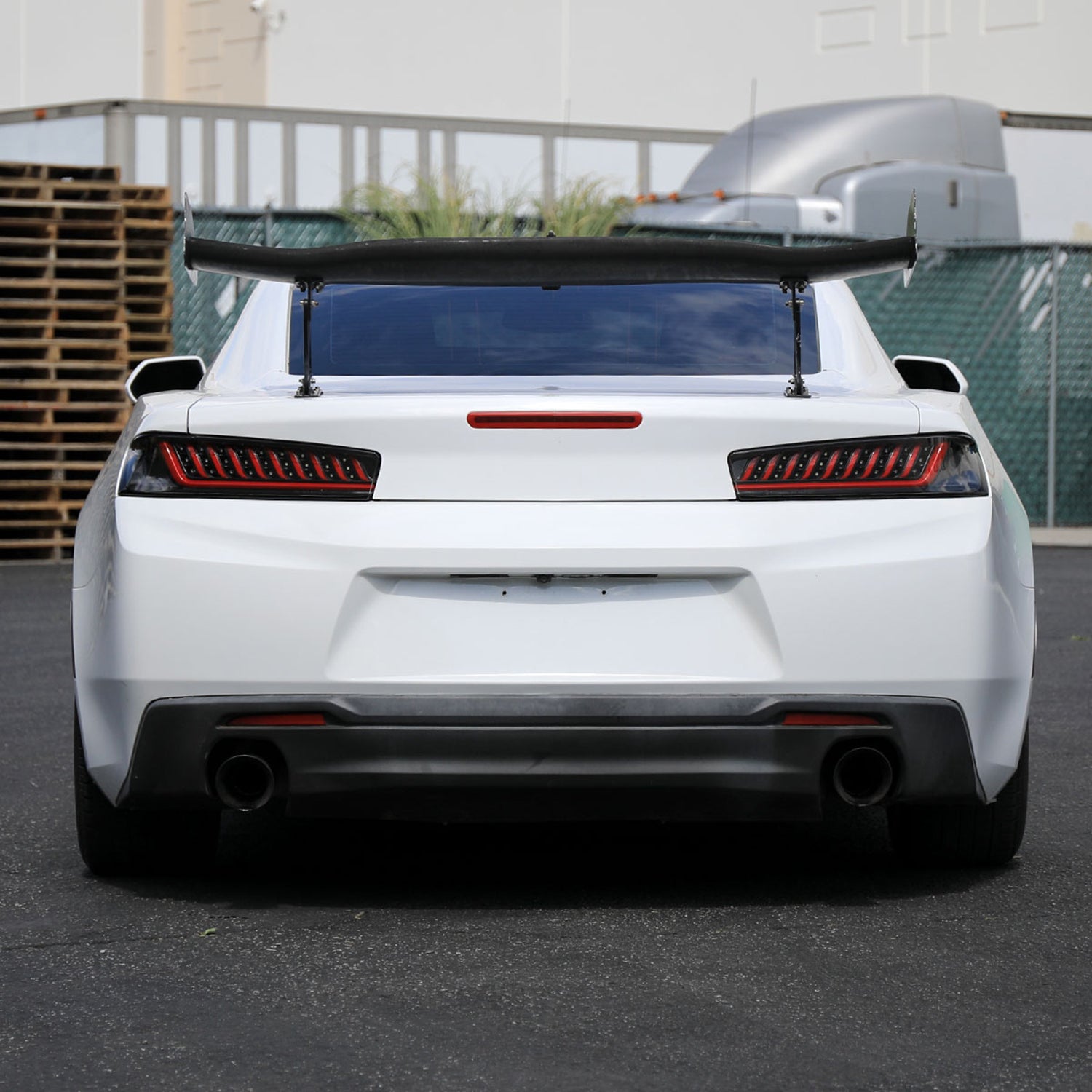 2016-2018 Chevy Camaro LED Tail Lights LED Turn Signal Lights Matt Black/Clear