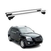 2005-2010 Kia Sportage Roof Rack Cross Bars Silver