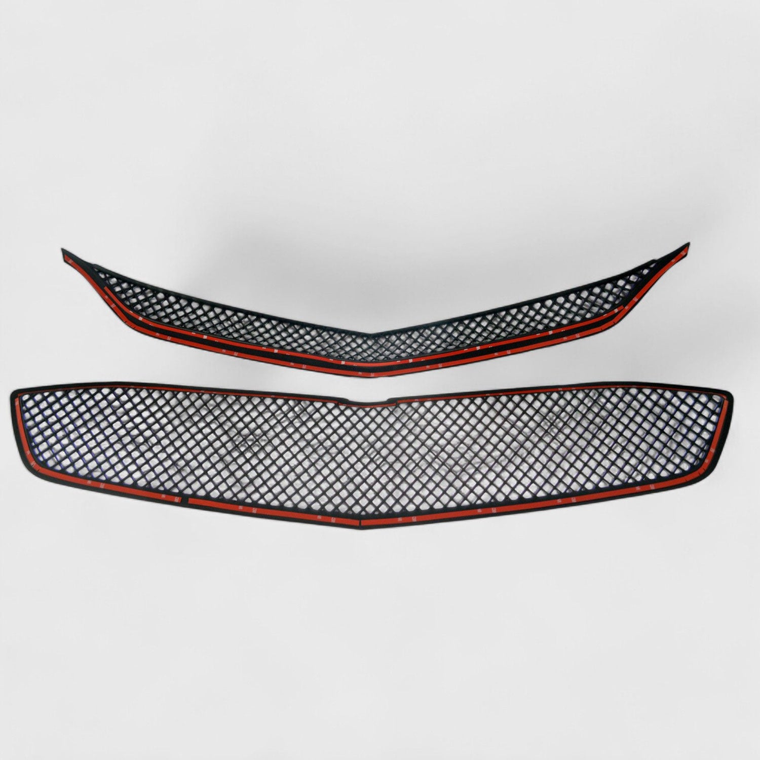 2016-2018 Chevrolet Malibu Grille Overlay Gloss Black 2Pcs ABS Plastic