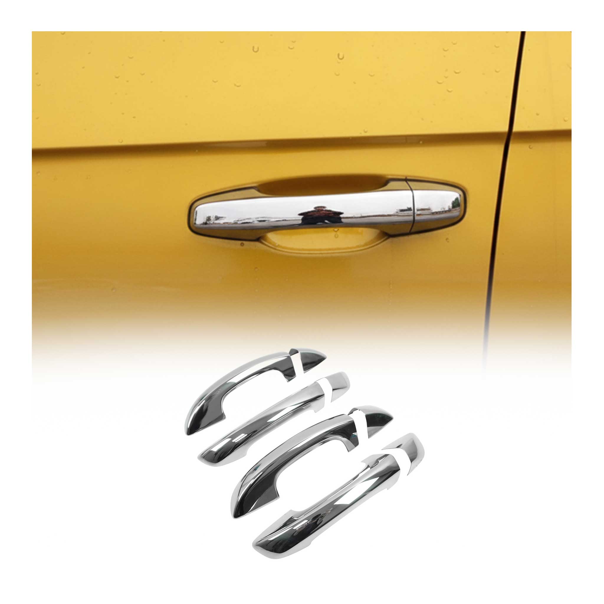 2009-2014 VW Golf 6.gen Car Door Handle Cover Protector Stainless Steel Chrome 8 Pcs