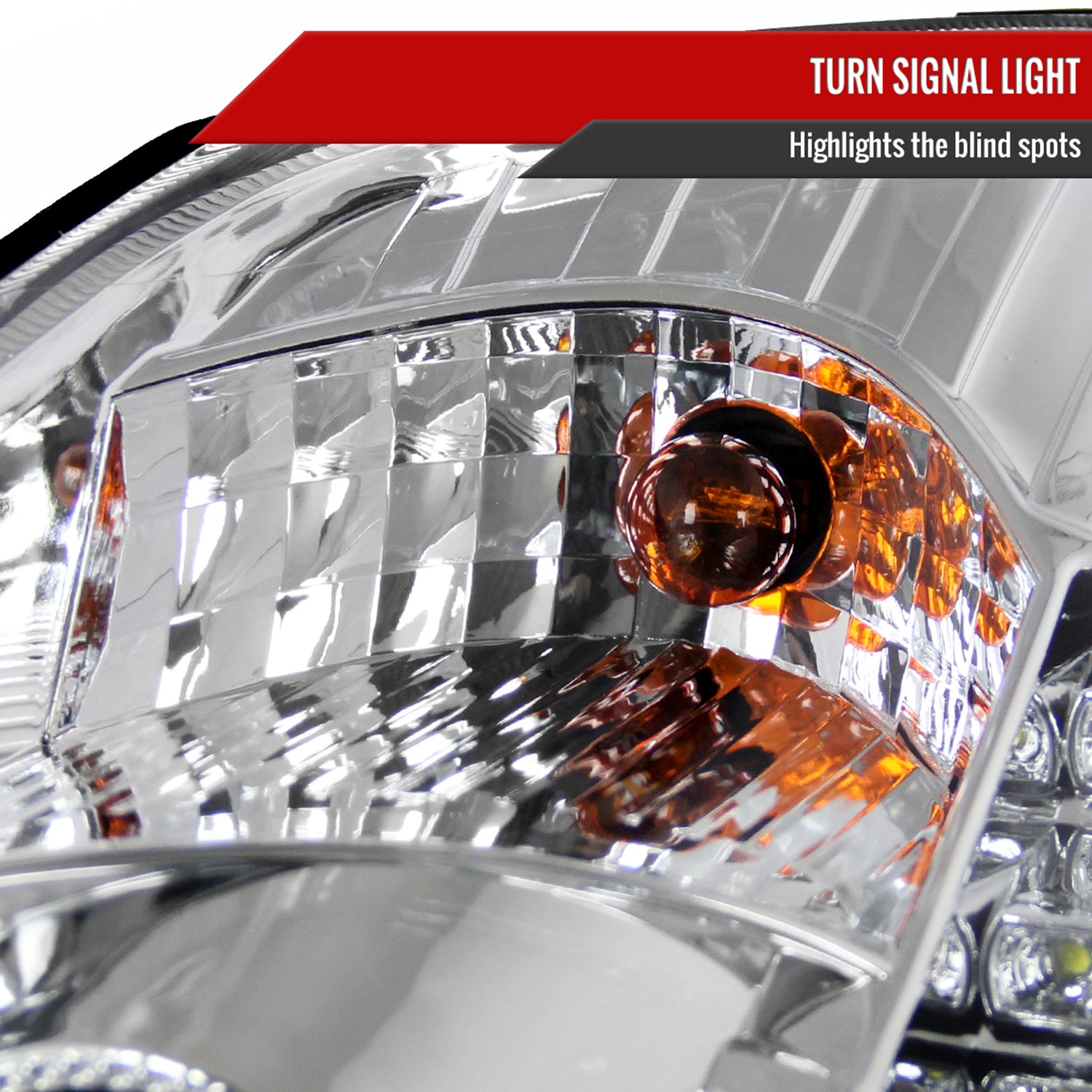 2003-2005 Nissan 350Z Projector Headlights w/ SMD LED Light Strip Chrome/Clear
