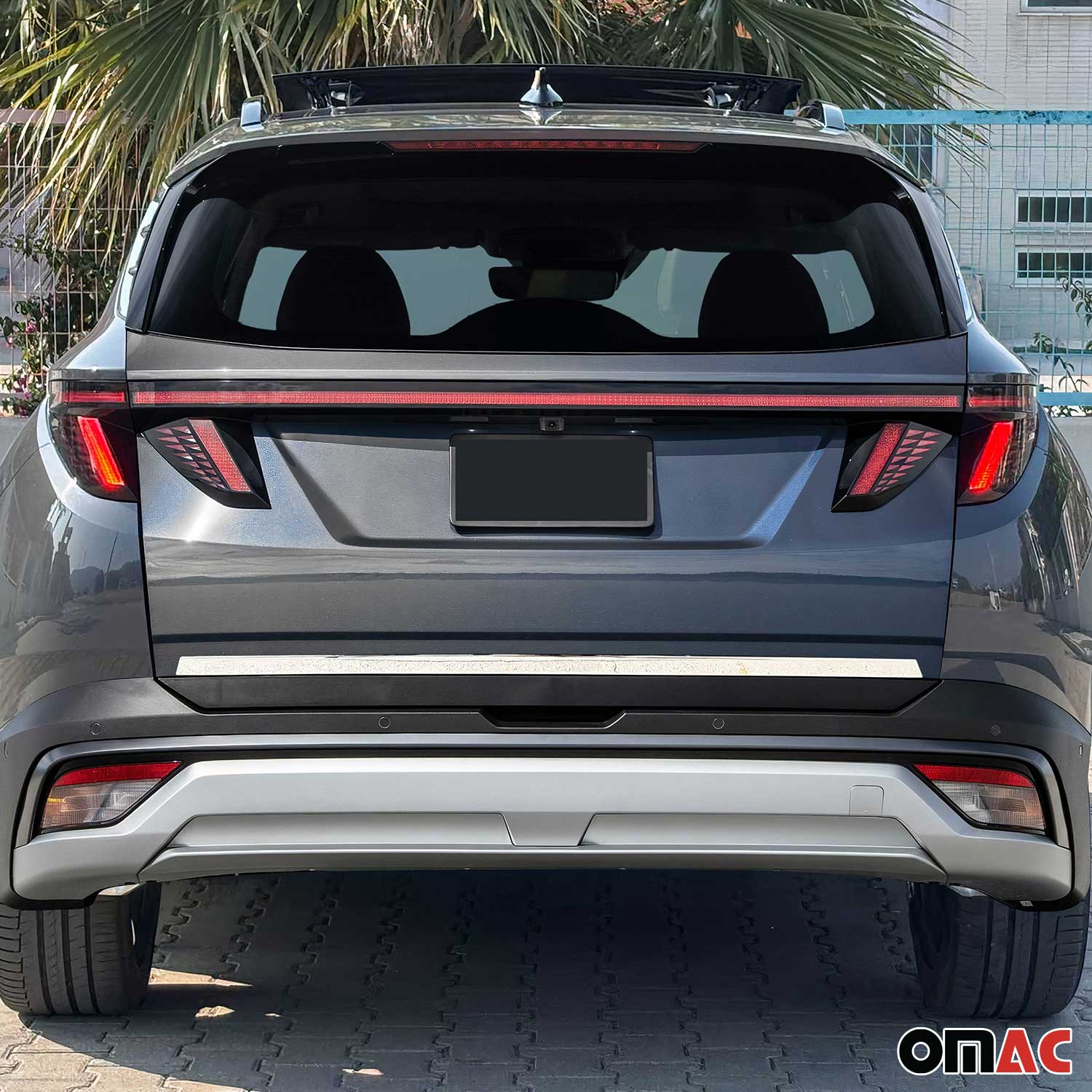 2022-2026 Hyundai Tucson Rear Trunk Molding Trim Stainless Steel Silver 1Pc